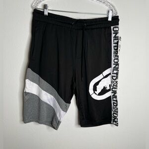 Ecko Unltd Black and Gray Athletic Shorts